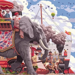 Ravensburger Art & Soul: Around The World in 80 Days Puzzle 750pcs