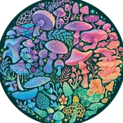 Ravensburger Circle of Colors: Mushrooms Round Puzzle 500pcs