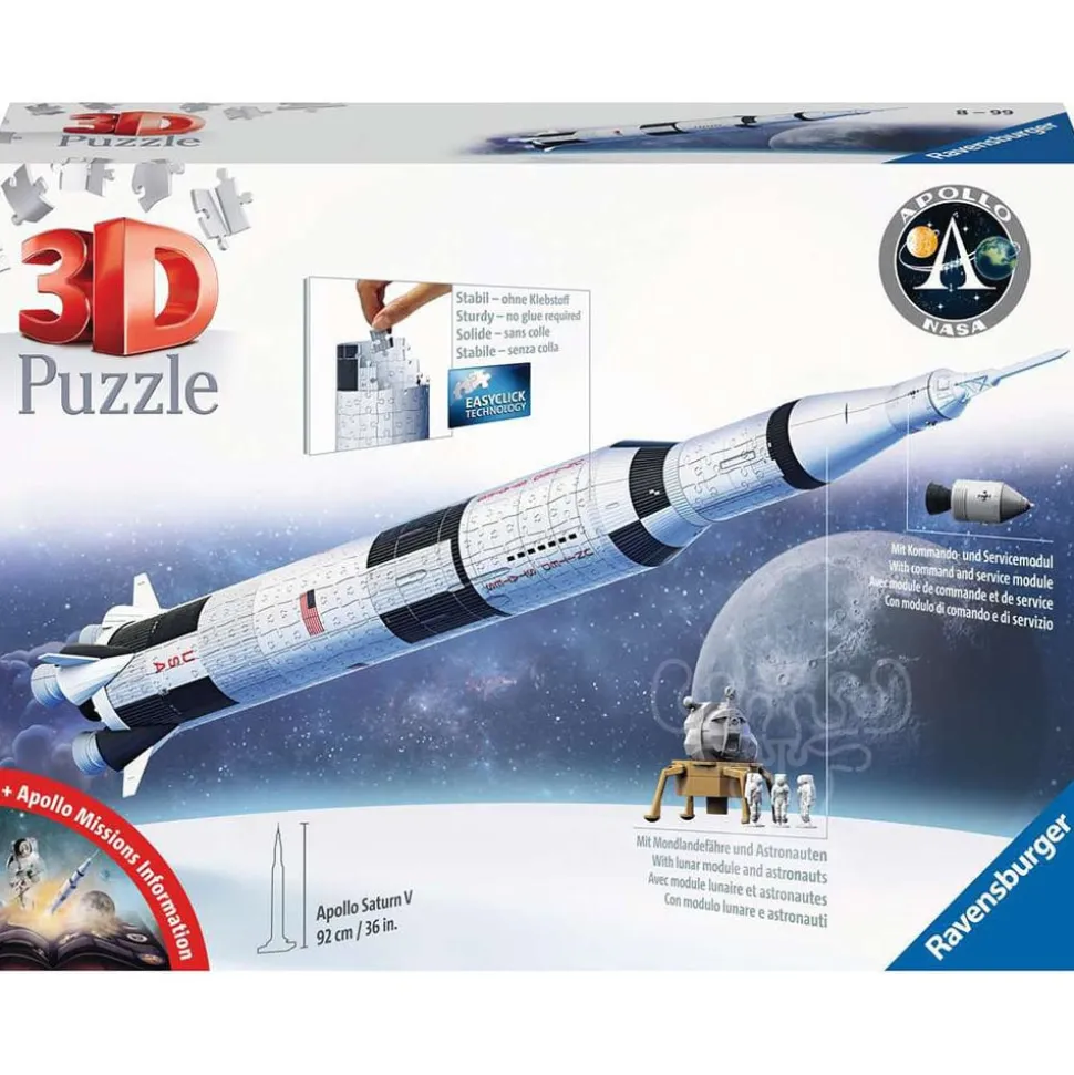 Ravensburger 3D Apollo Saturn V Rocket Puzzle 440pcs