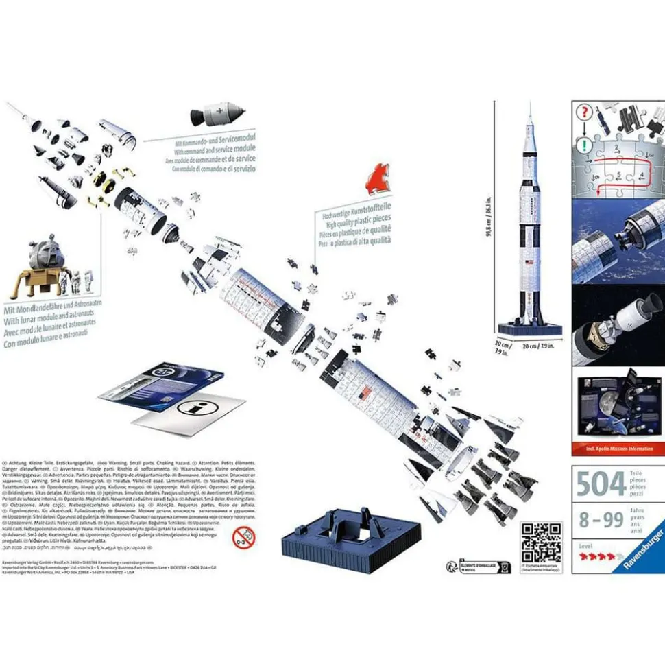 Ravensburger 3D Apollo Saturn V Rocket Puzzle 440pcs