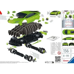 Ravensburger 3D Lamborghini Huracan Verde Puzzle 108pcs