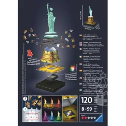 Ravensburger 3D Statue of Liberty Night Edition Puzzle 108pcs