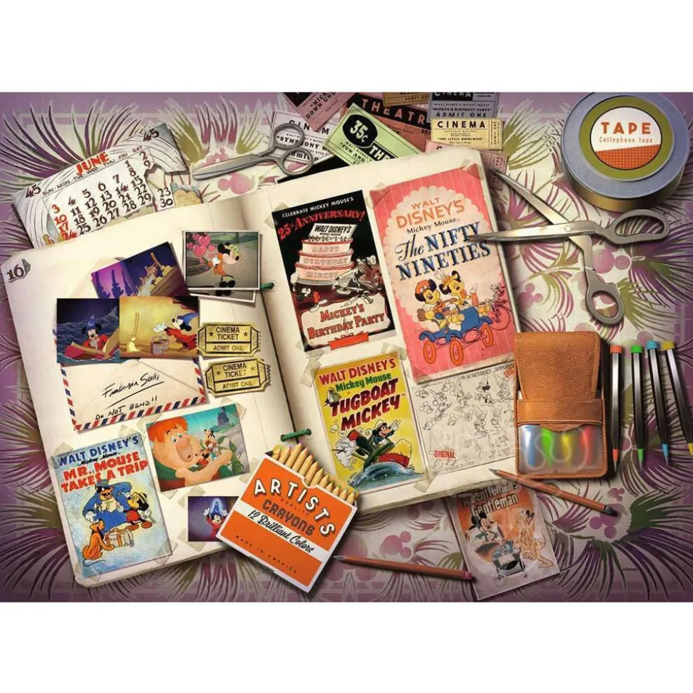 Ravensburger Disney Collectors Edition Mickey Mouse: 1940 Mickey Moments Puzzle 1000pcs