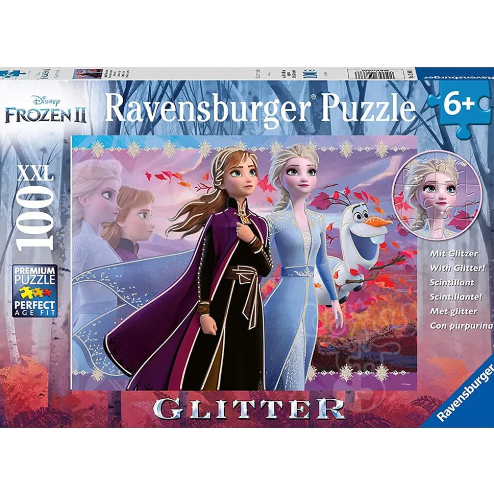 Ravensburger Disney Frozen II: Strong Sisters Glitter Puzzle 100pcs XXL