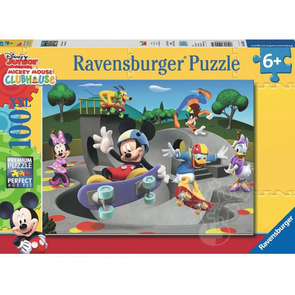 Ravensburger Disney Junior Mickey & MInnies: At the Skate Park Puzzle 100pcs XXL