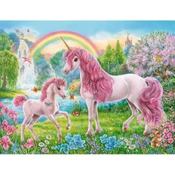 Ravensburger Magical Unicorns Puzzle 100pcs XXL + Coloring Book