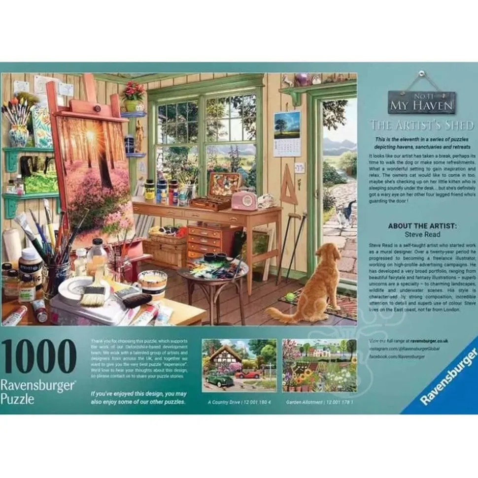 Ravensburger My Haven #11 The Artist's Shed Puzzle 1000pcs