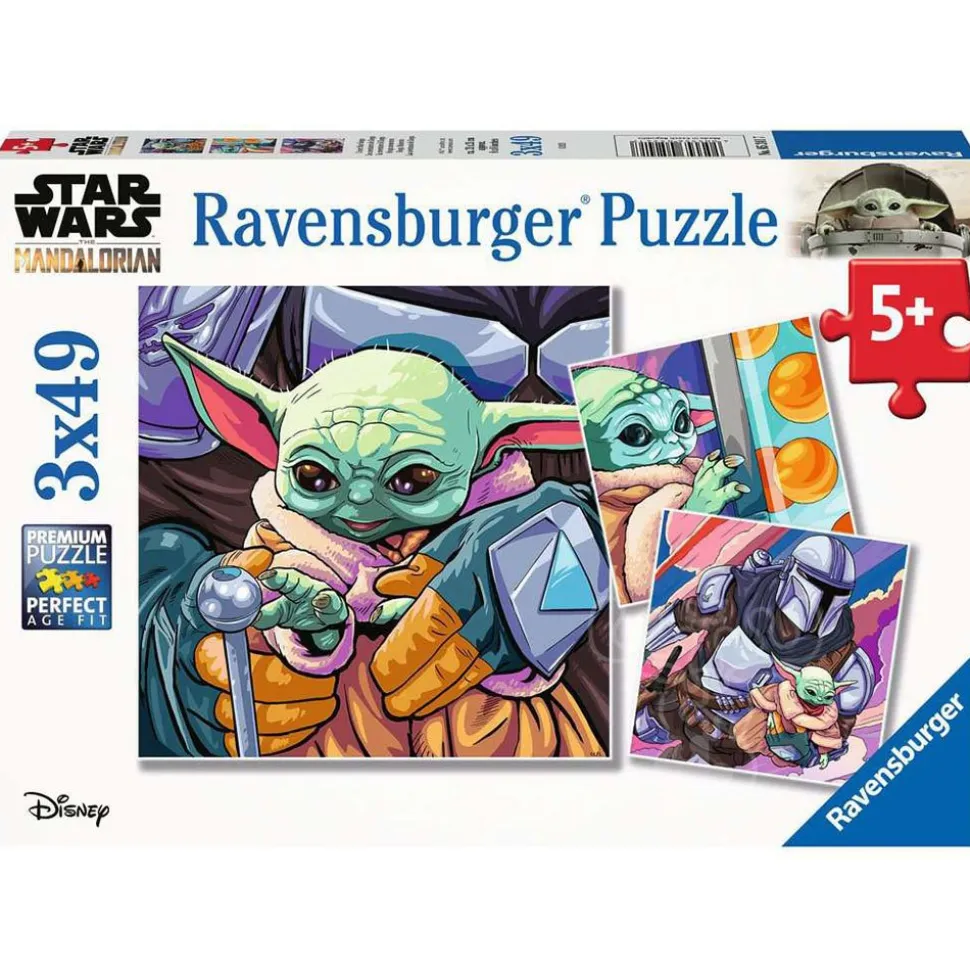 Ravensburger Star Wars The Mandalorian: Grogu Moments Puzzle 3 x 49pcs