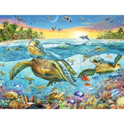Ravensburger Swim with Turtles Puzzle 100pcs XXL
