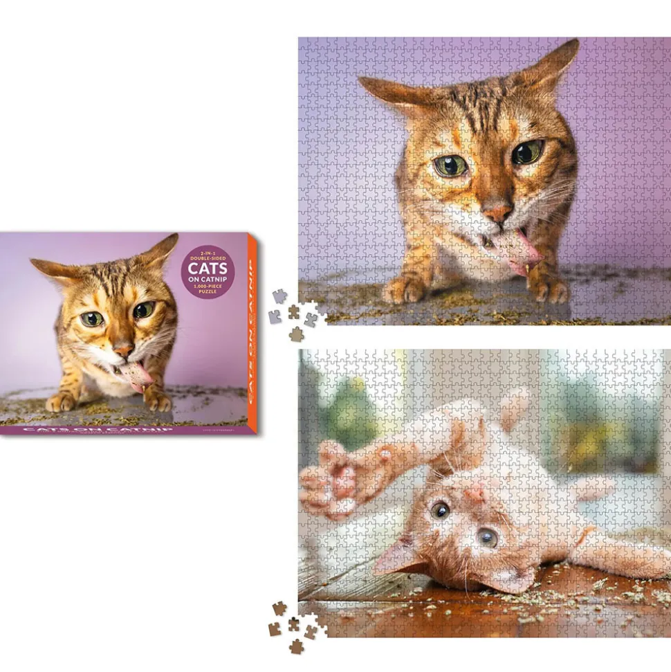 RP Studio Cats on Catnip 2-in-1 Double-Sided Puzzle 1000pcs