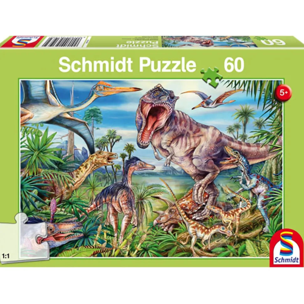 Schmidt Amongst the Dinosaurs Puzzle 60pcs