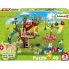 Schmidt Happy Dogs Puzzle 40pcs includes 1 Schleich Animal