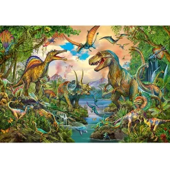 Schmidt Wild Dinosaurs Puzzle 150pcs includes Dino Stickers