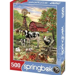 Springbok Barnyard Animals Puzzle 500pcs