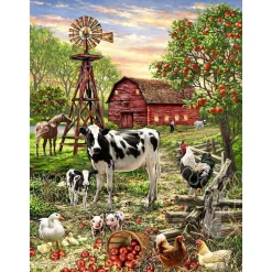 Springbok Barnyard Animals Puzzle 500pcs