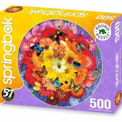 Springbok Colorful Bloom Round Puzzle 500pcs