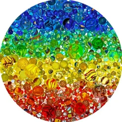 Springbok Illuminated Marbles Round Puzzle 500pcs