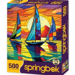 Springbok Sunset Sailing Puzzle 500pcs