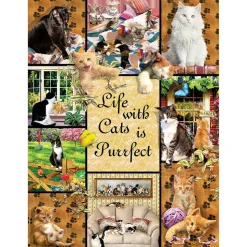 SunsOut Cats Make Life Purr-fect Puzzle 1000pcs
