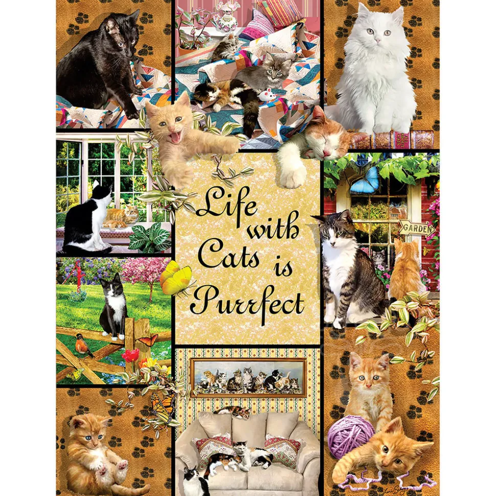 SunsOut Cats Make Life Purr-fect Puzzle 1000pcs