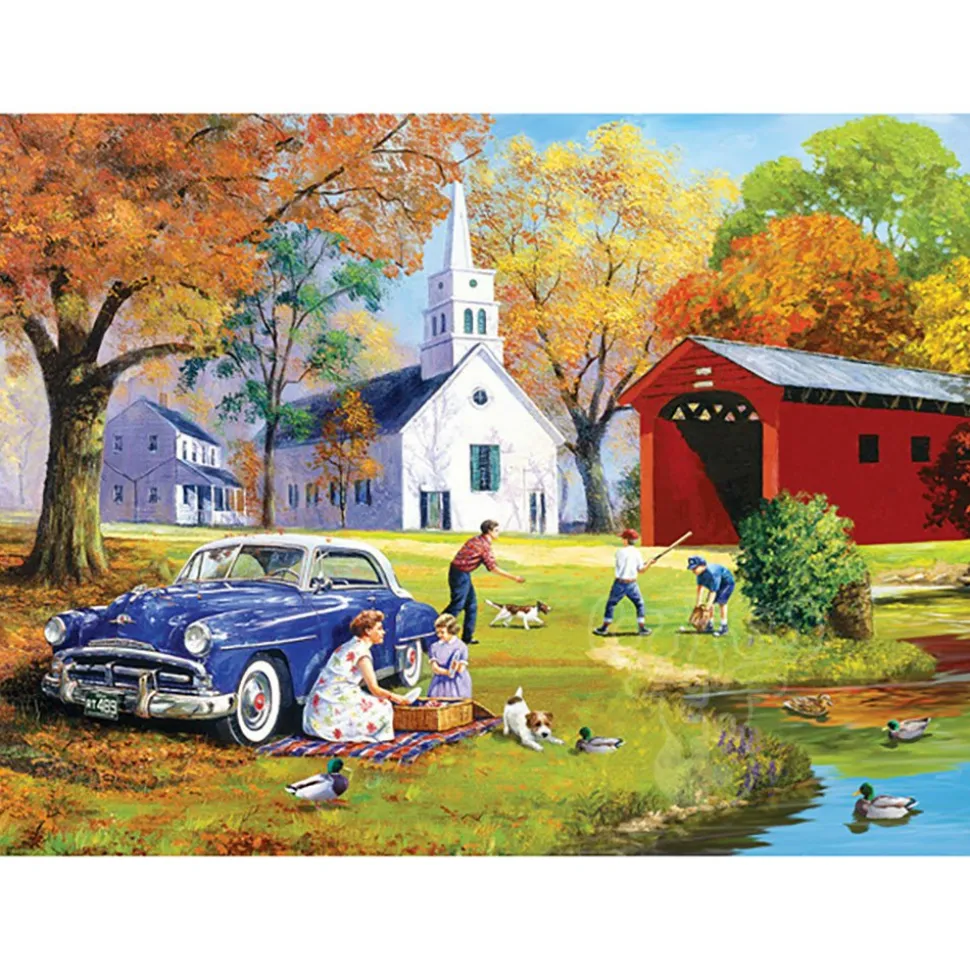 SunsOut Family Time by the River Puzzle 300pcs
