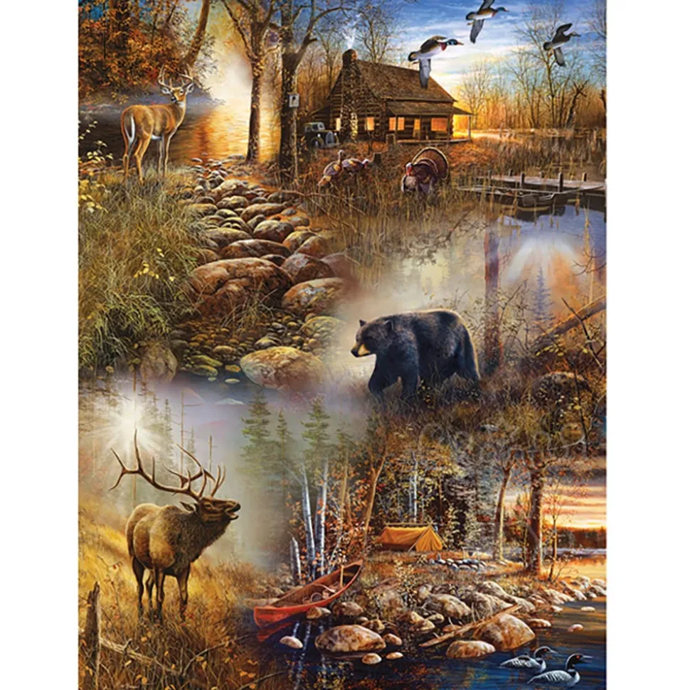 SunsOut Forest Collage Puzzle 1000pcs