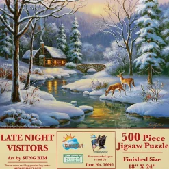 SunsOut Late Night Visitors Puzzle 500pcs