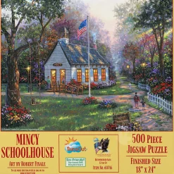 SunsOut Mincy Schoolhouse Puzzle 500pcs