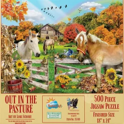 SunsOut Out in the Pasture Puzzle 500pcs
