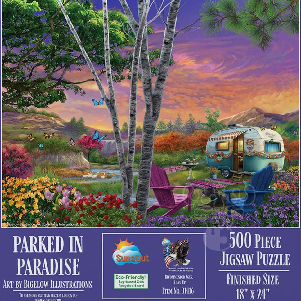 SunsOut Parked in Paradise Puzzle 500pcs