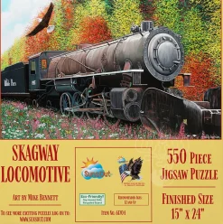 SunsOut Skagway Locomotive Puzzle 550pcs