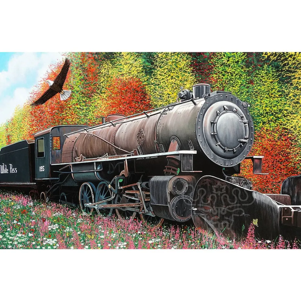 SunsOut Skagway Locomotive Puzzle 550pcs