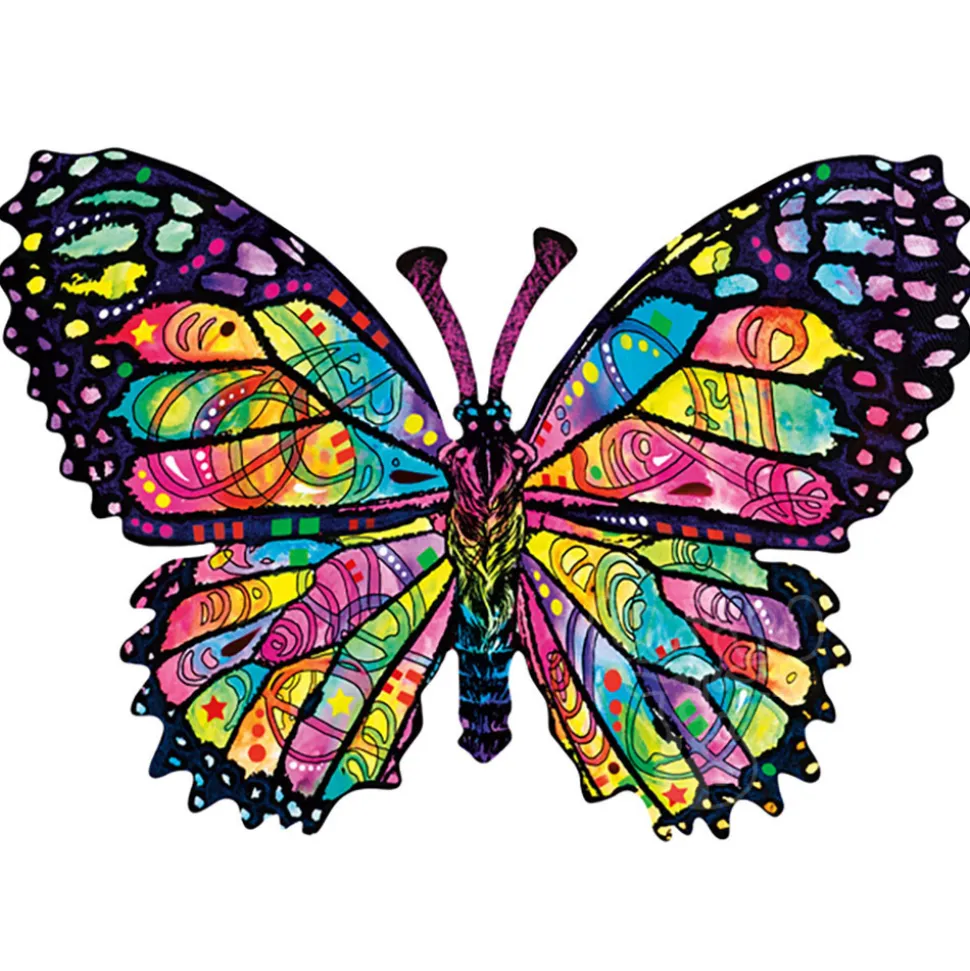 SunsOut Stained Glass Butterfly Shaped Puzzle 1000pcs