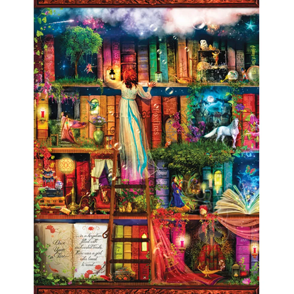 SunsOut Treasure Hunt Bookshelf Puzzle 1000pcs