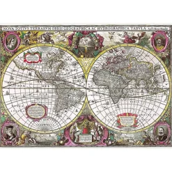 Trefl A New Land and Water Map of the Entire Earth, 1630 Puzzle 2000pcs