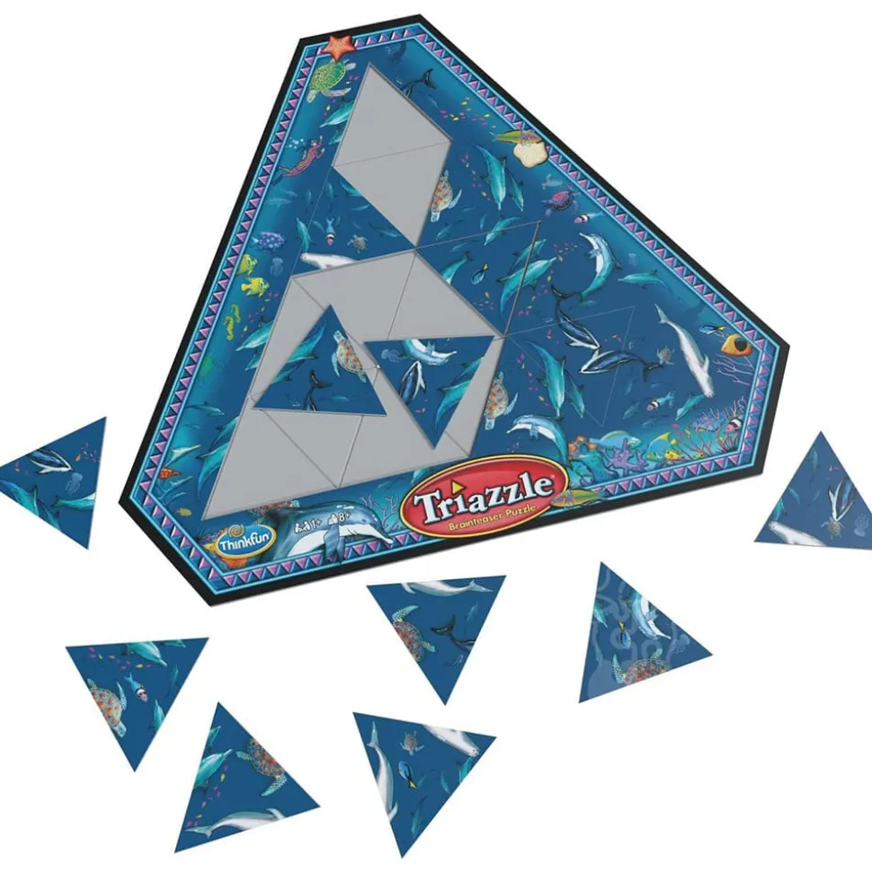 Triazzle BrainTeaser Puzzle Dolphins RETIRED