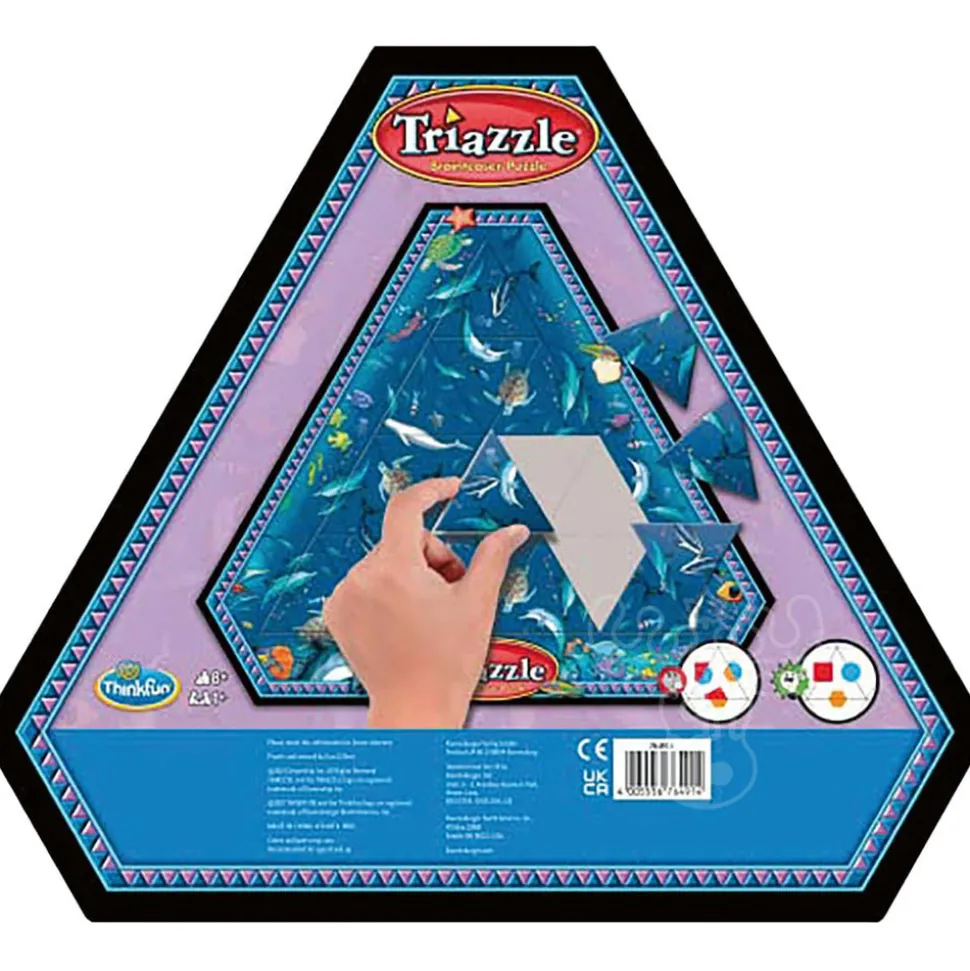 Triazzle BrainTeaser Puzzle Dolphins RETIRED