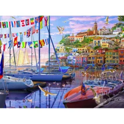 Vermont Christmas Co. Boat Harbor Puzzle 1000pcs