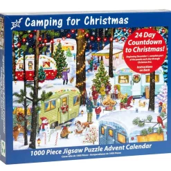 Vermont Christmas Co. Camping for Christmas Advent Calendar Puzzle 1000pcs