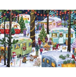Vermont Christmas Co. Camping for Christmas Advent Calendar Puzzle 1000pcs