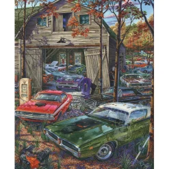 Vermont Christmas Co. Cars on the Farm Puzzle 1000pcs