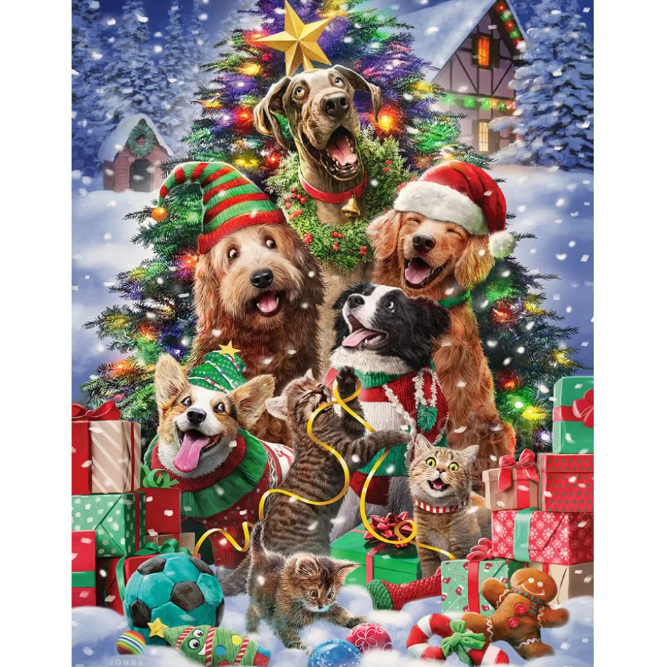 Vermont Christmas Co. Christmas Pets Puzzle 550pcs