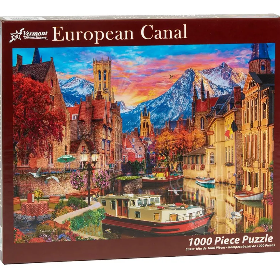 Vermont Christmas Co. European Canal Puzzle 1000pcs