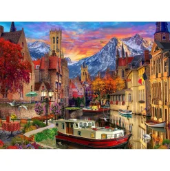Vermont Christmas Co. European Canal Puzzle 1000pcs