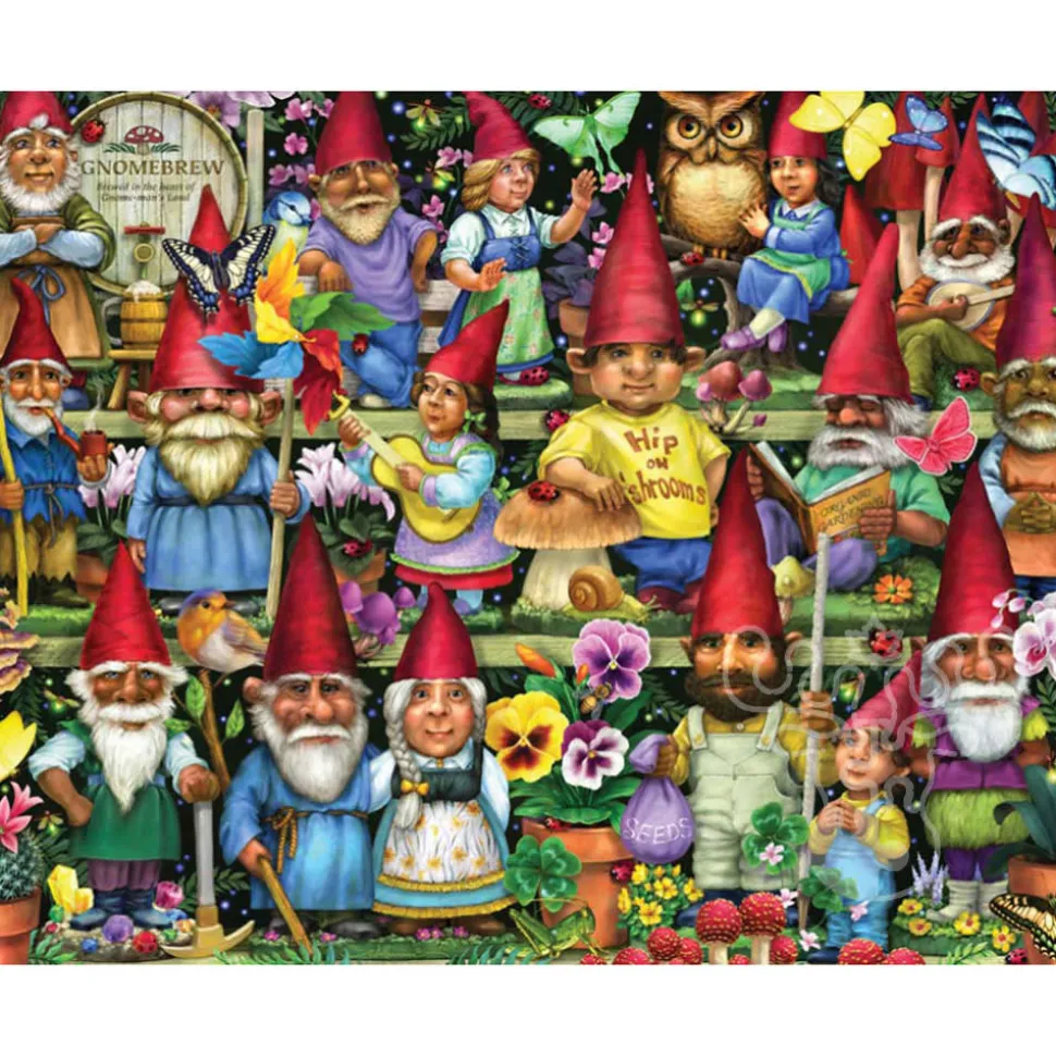 Vermont Christmas Co. Gnomes Galore Puzzle 1000pcs