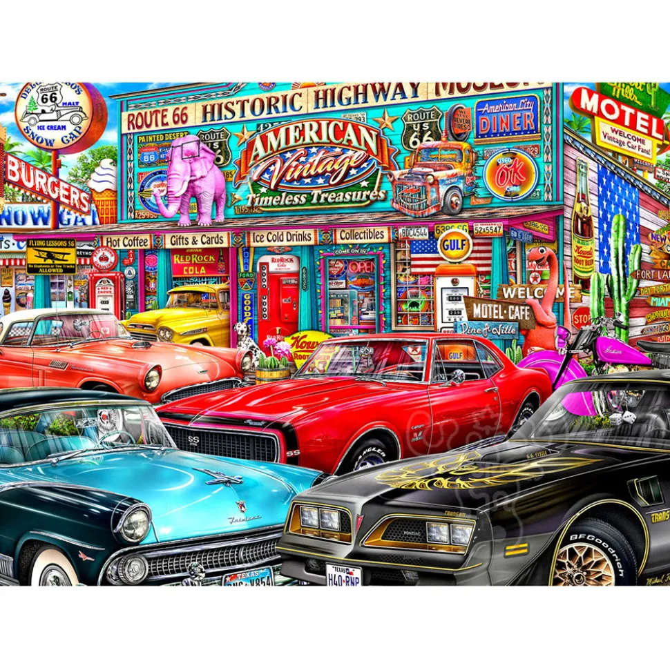 Vermont Christmas Co. Historic Highway Puzzle 1000pcs