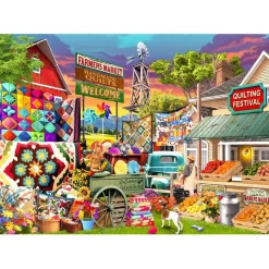 Vermont Christmas Co. Quilting Festival Puzzle 1000pcs