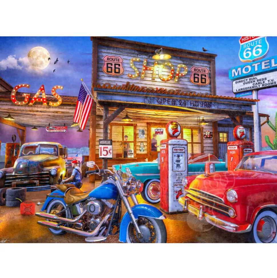 Vermont Christmas Co. Route 66 Puzzle 1000pcs