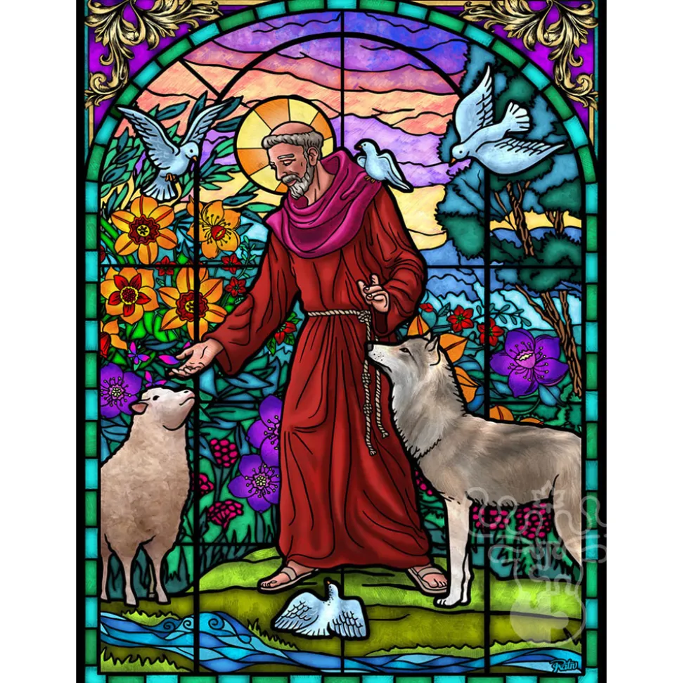 Vermont Christmas Co. St. Francis of Assisi Puzzle 550pcs RETIRED