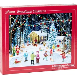 Vermont Christmas Co. Woodland Skaters Puzzle 1000pcs